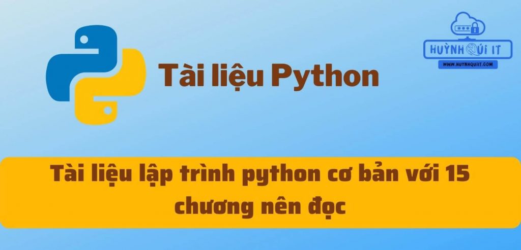 Tài liệu lập trình python cơ bản với 15 chương nên đọc
